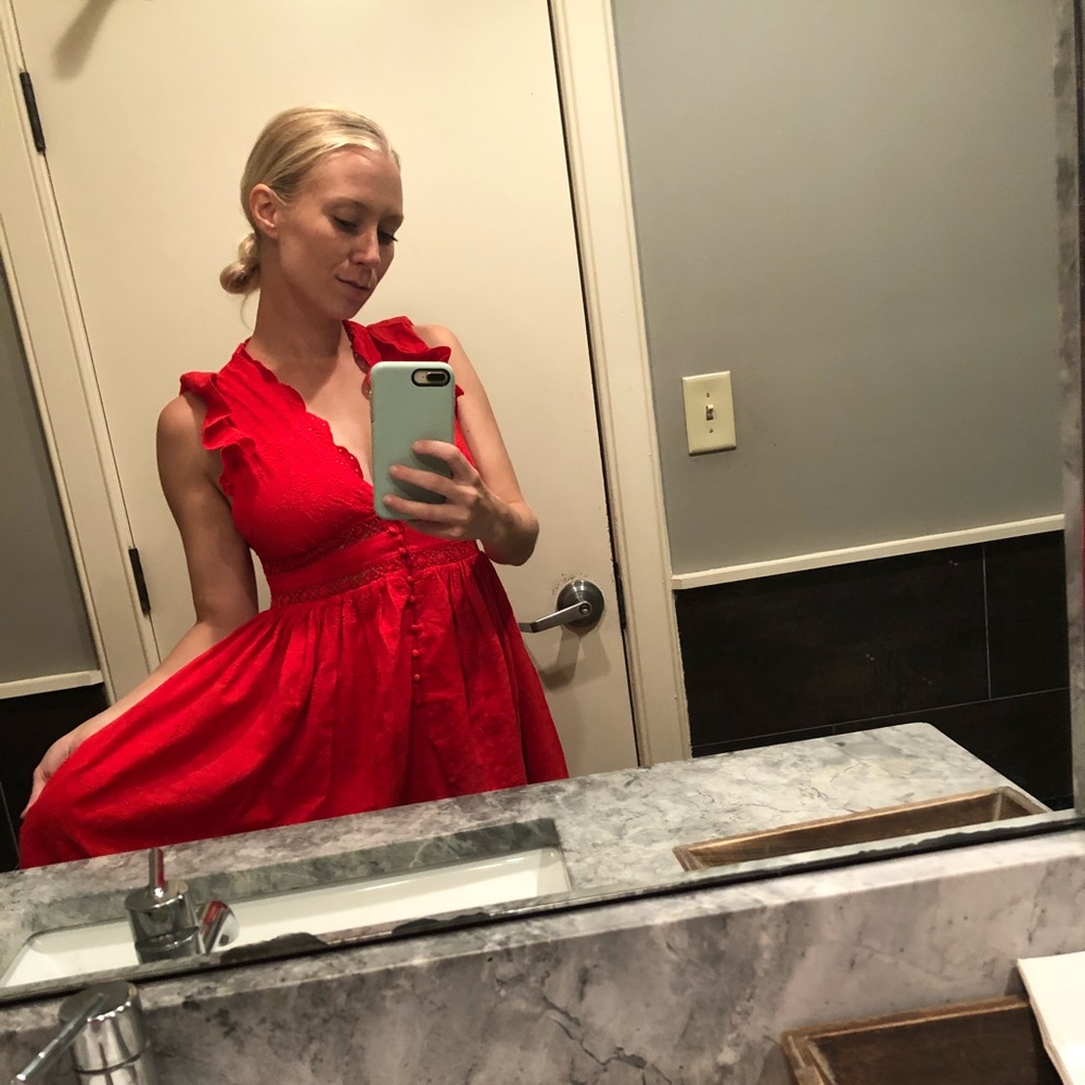 Size 2 // Red Dress // Free People